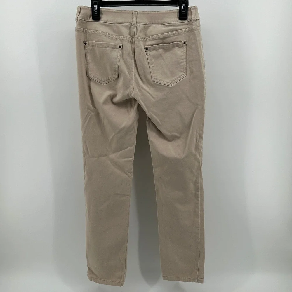 Chicos Platinum So Slimming Jeggings Pants Beige 00 Neutral Minimal Casual